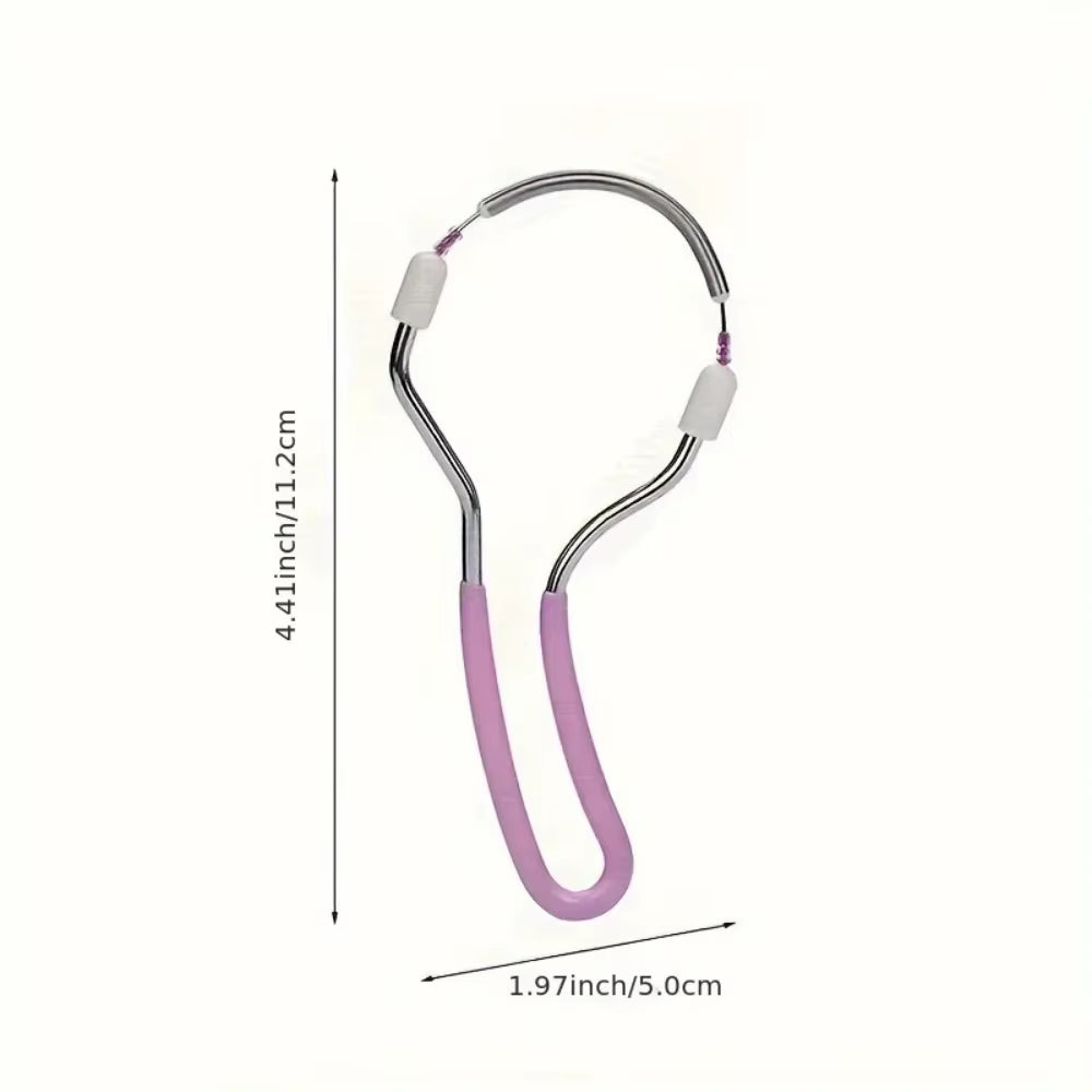 Facial Epilator for Women, Remove Unwanted Hair on Upper Lip, Chin, Face, Portable Handheld Spring Roller Epilator for Smooth Sk